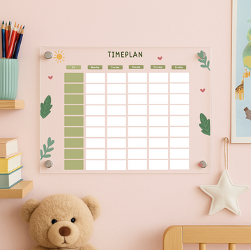 Timeplan #1 - Ulike størrelser