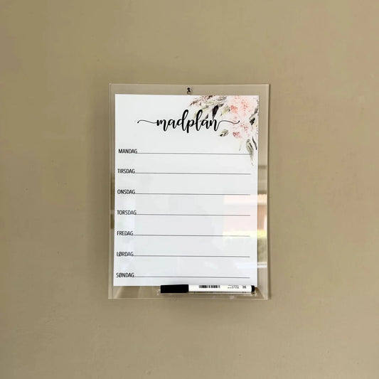 Matplan - Blomst - 24×33 cm