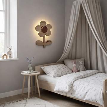 Barnelampe – Blomst med stilk – 25x39 cm