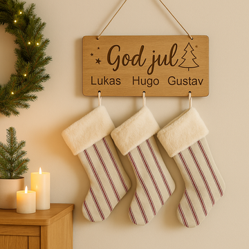 Adventskalender - Eik - Forskjellige størrelser - 15 cm høy