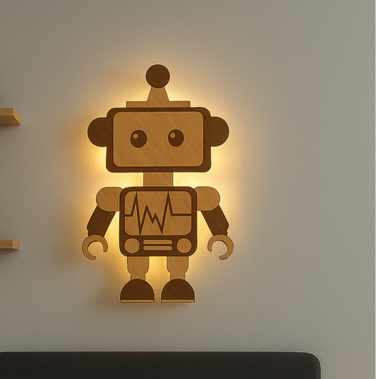 Barnelampe – Robot – 31x49 cm