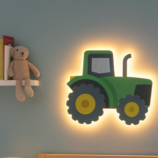 Barnelampe – Traktor – 41x35 cm