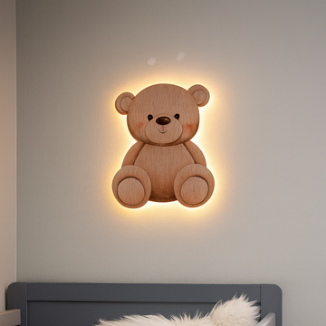 Barnelampe – Stor Bamse – 27x32 cm