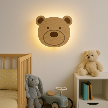 Barnelampe – Bamse – 25x21 cm