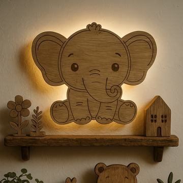 Barnelampe – Elefant – 31x27 cm