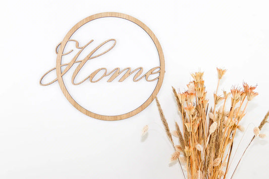 Skilt - Home - 38×33 cm