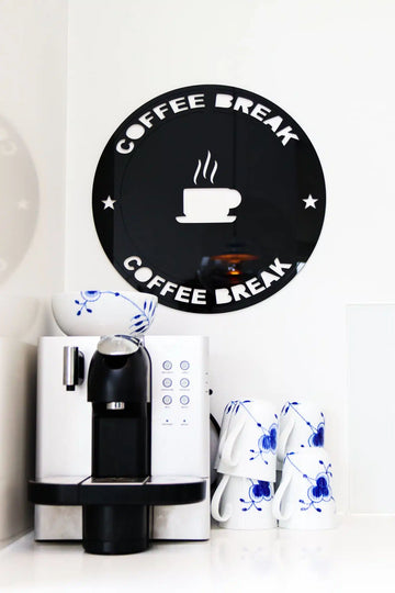 Kaffeskilt - Kaffepause - 38x38 cm