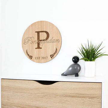 Familieskilt – Personlig familieplate – 34×34 cm