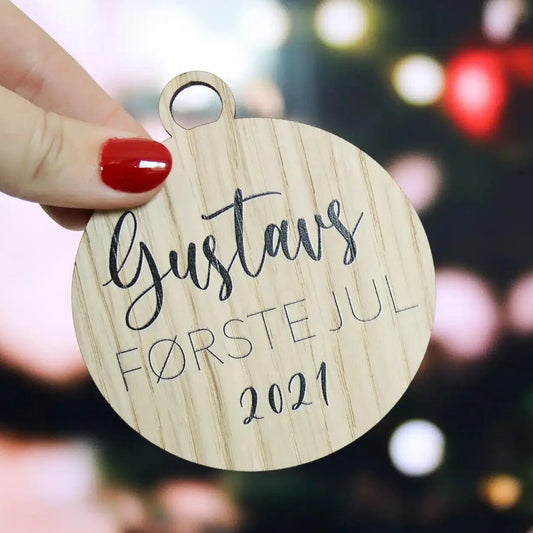 Juletrepynt - Min første jul - Ø8 cm