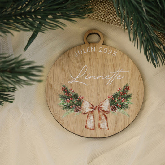 Julekule – Sløyfe – Ø8 cm