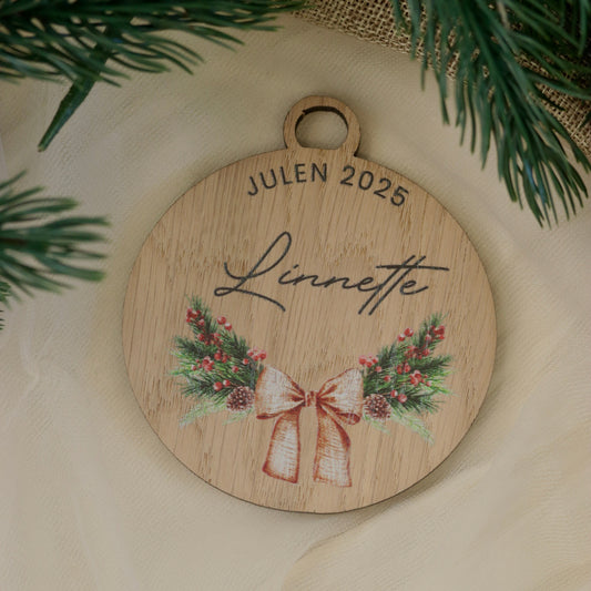 Julekule – Sløyfe – Ø8 cm