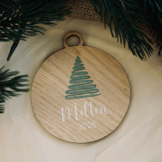 Julekule – Juletre – Ø8 cm
