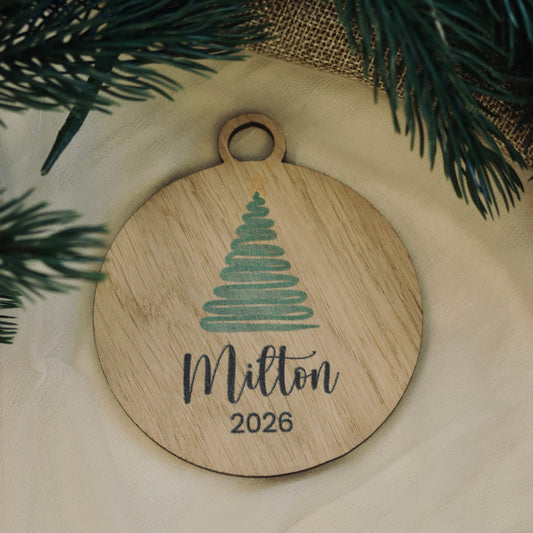Julekule – Juletre – Ø8 cm