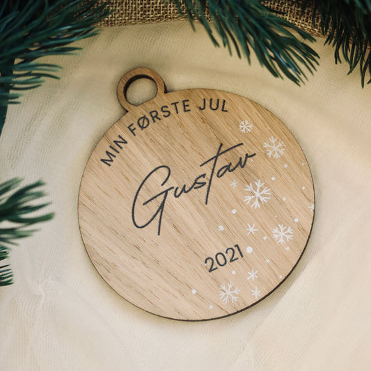 Julekule – Min første jul – Ø8 cm