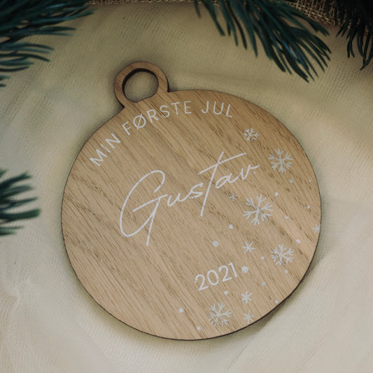 Julekule – Min første jul – Ø8 cm