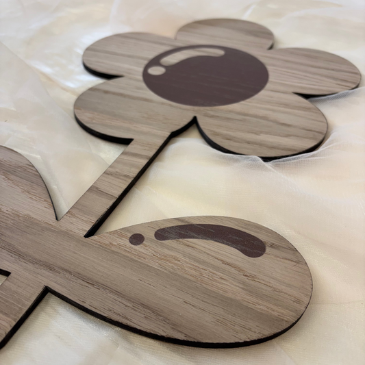 Barnelampe – Blomst med stilk – 25x39 cm