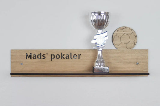 Væghylde - Fodbold - 50x20x8 cm