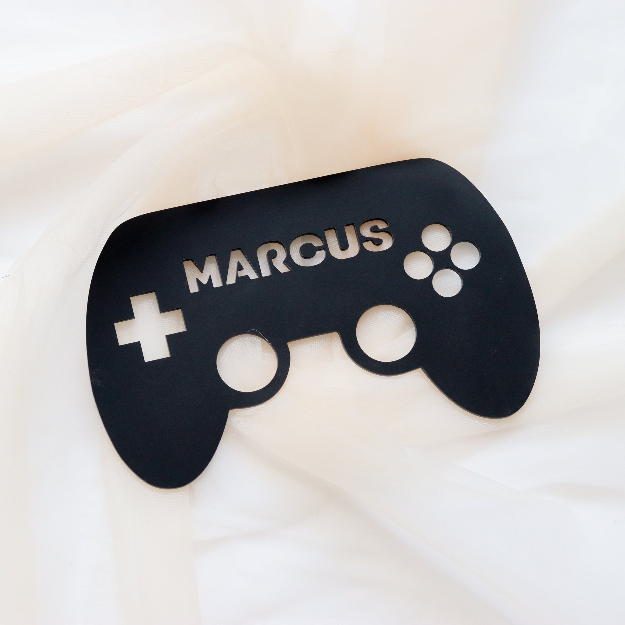 Navneskilt - Gamingkontroll med navn - 25×16 cm