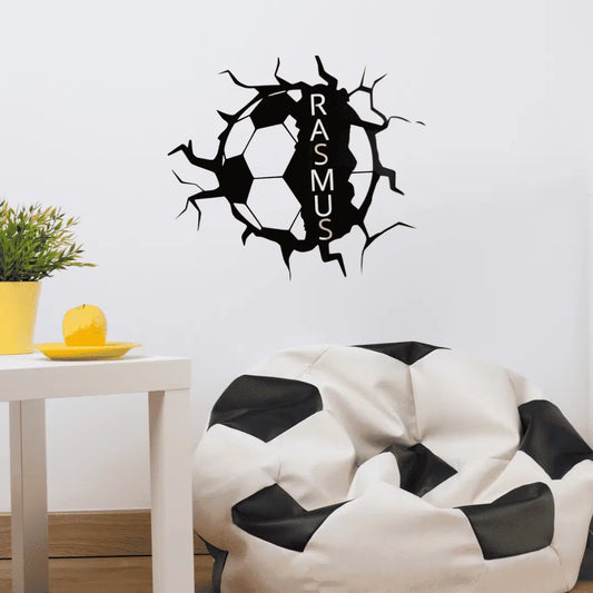 Navneskilt - Fotballeksplosjon - 40x34,5 cm.