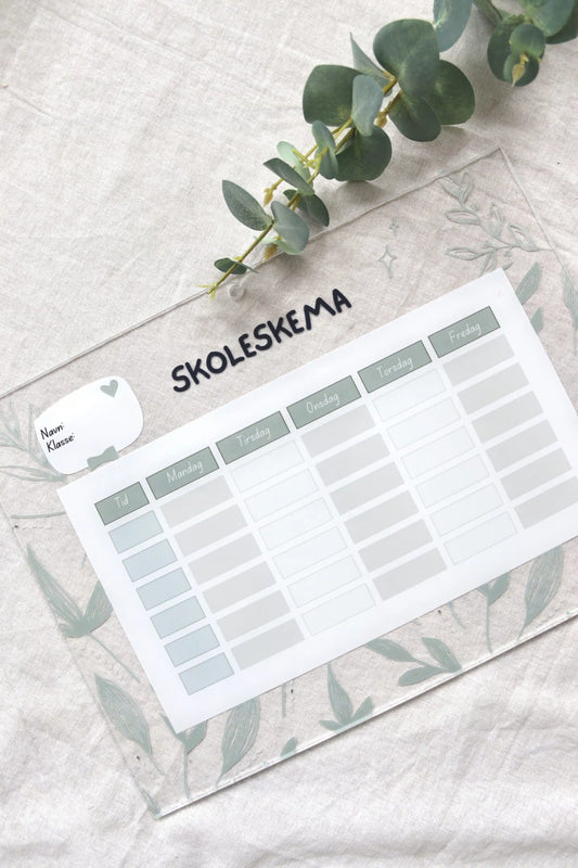Timeplan - Skole #2 - Forskjellige størrelser