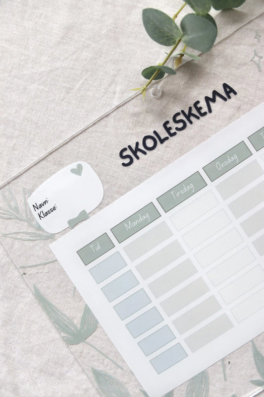 Timeplan - Skole #2 - Forskjellige størrelser