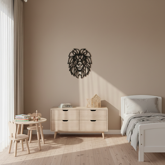 Løvehode - 30×37 cm