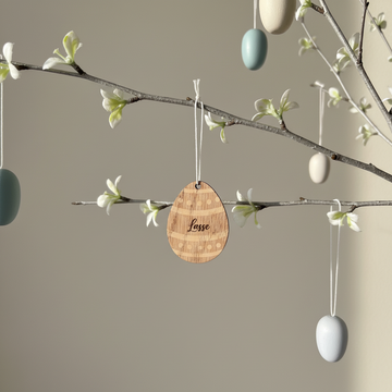 Påskeegg med navn - 7x5 cm