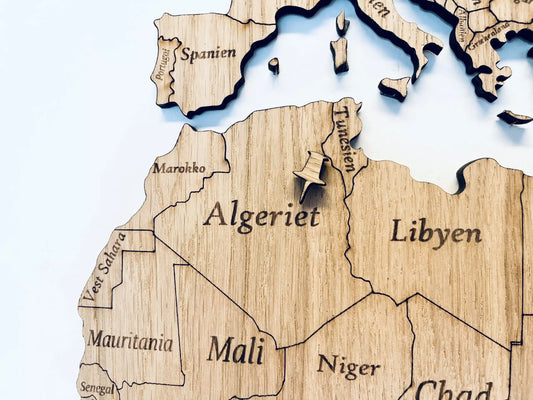 Pins til verdenskartet - 10 pcs.