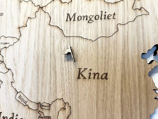 Flagg til verdenskart - 10 stk.