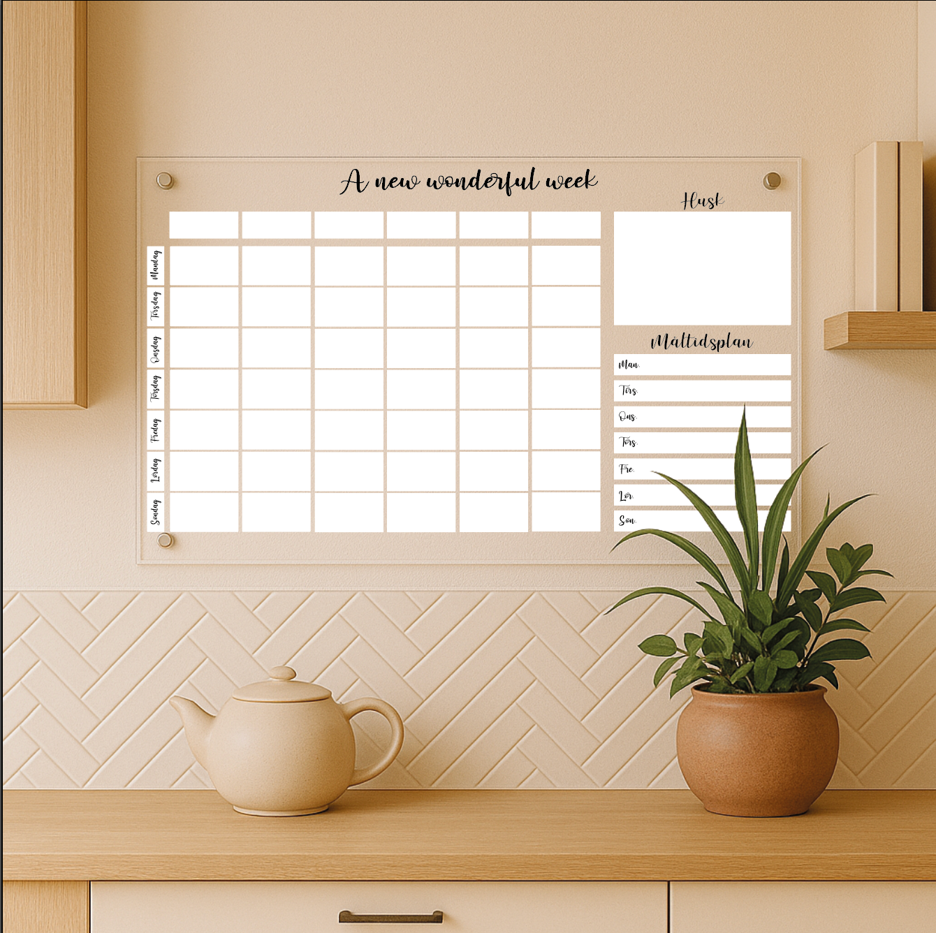 En ny fantastisk ukekalender - 60x40 cm