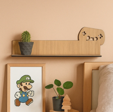 Vegghylle - Gamingkontroll - 50x20x8 cm