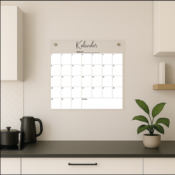 Veggkalender - Evighetskalender - 40×40 cm.