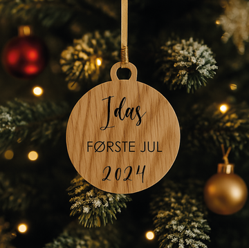 Juletrepynt - Min første jul - Ø8 cm