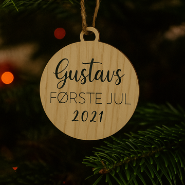 Juletrepynt - Min første jul - Ø8 cm