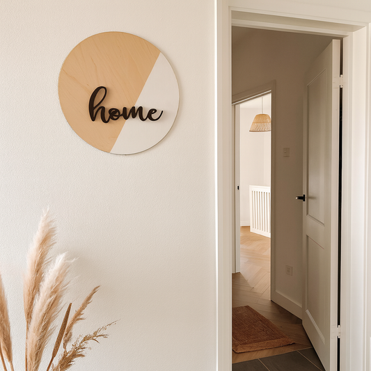 Skilt - Home - 38×38 cm