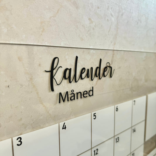 Kalender med ukesmeny - 60×40 cm