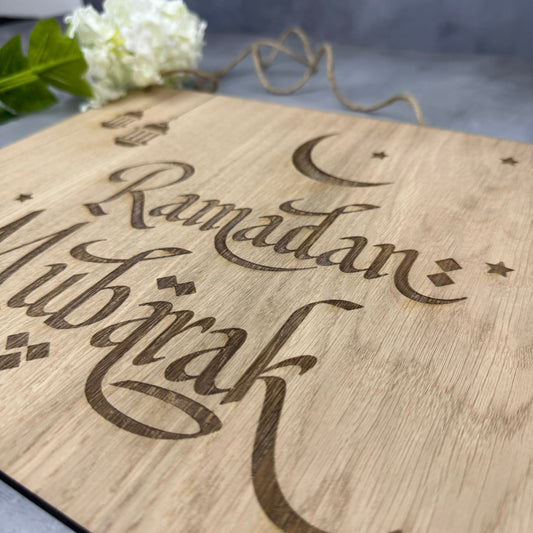 Ramadanskilt "Ramadan Mubärak"