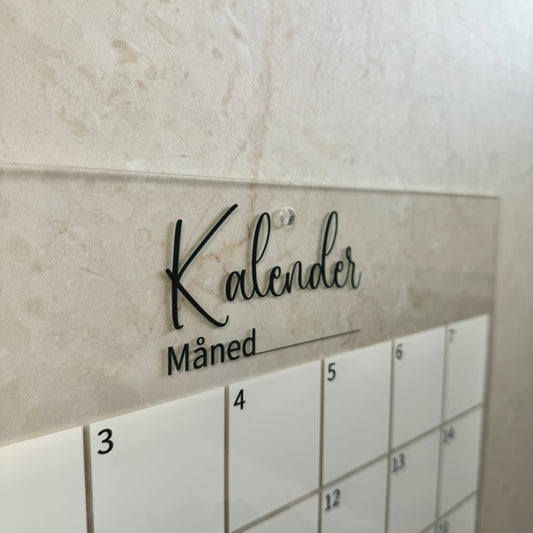 Veggkalender - Evighetskalender - 40×40 cm.