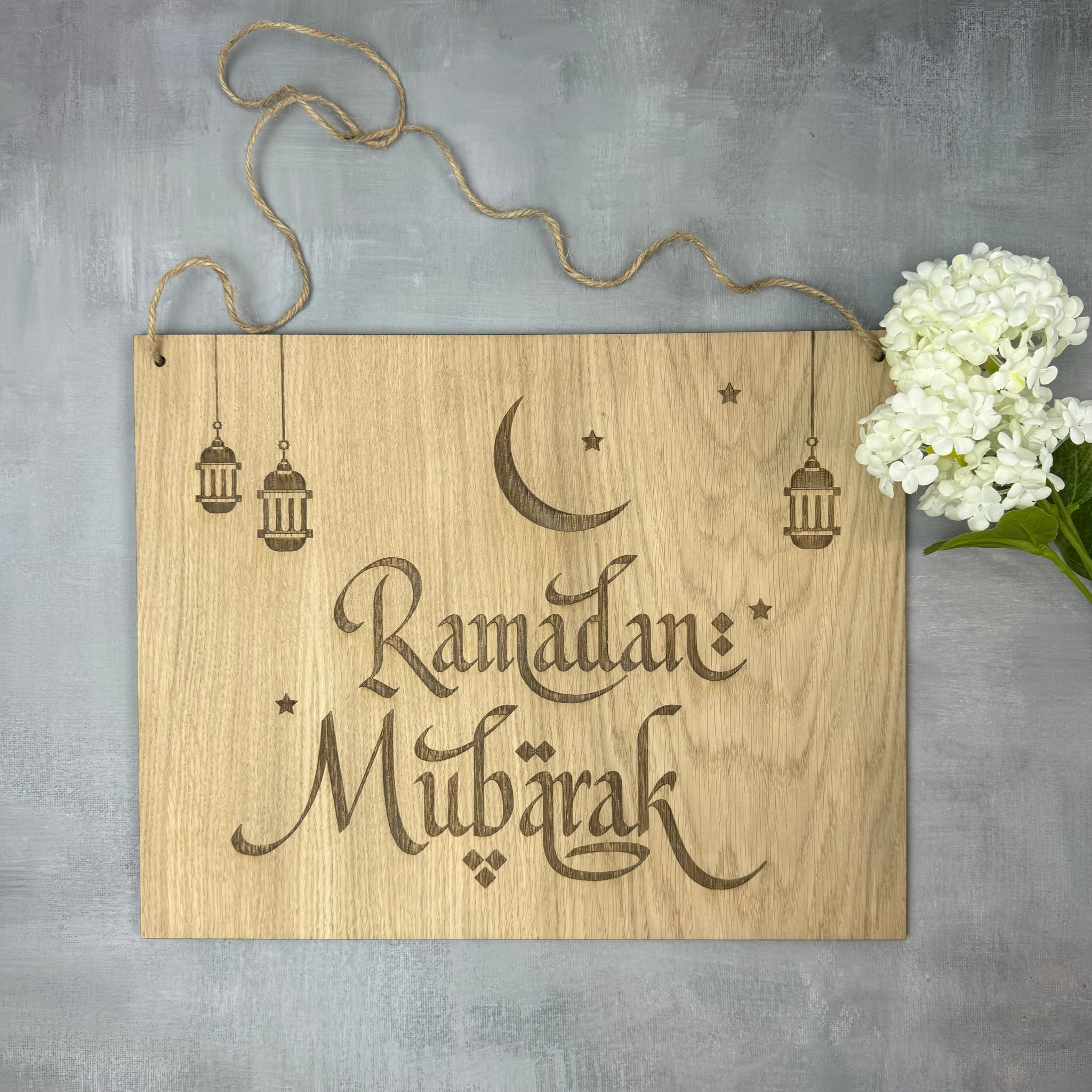 Ramadanskilt "Ramadan Mubärak"