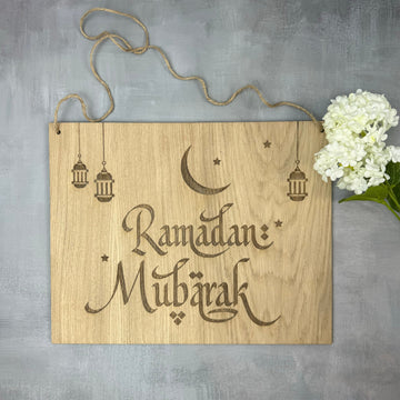 Ramadanskilt "Ramadan Mubärak"