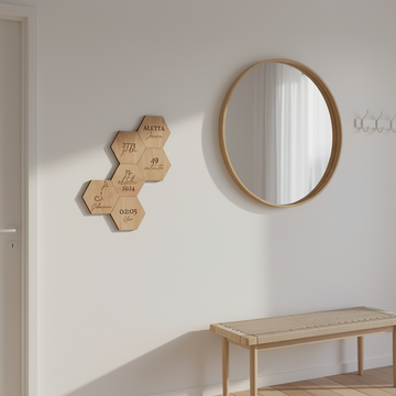 Minnetavler 6 stk - gravert tekst - 15×15 cm