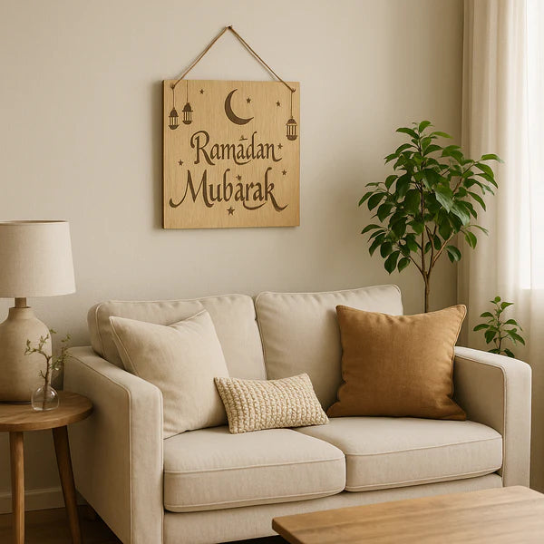 Ramadanskilt "Ramadan Mubärak"