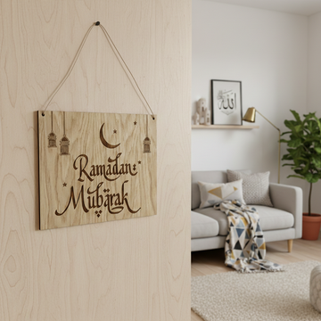 Ramadanskilt "Ramadan Mubärak"