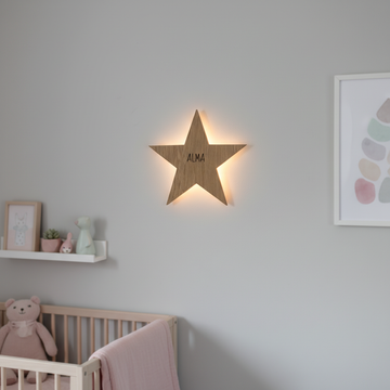 Barnelampe – Stjerne – 38x36 cm
